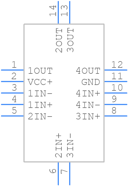 LMV339IRUCR - Texas Instruments - PCB symbol