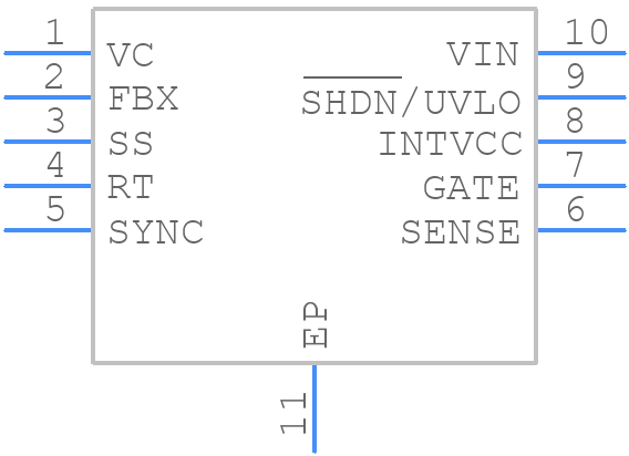 LT3758AEDD#PBF - Analog Devices - PCB symbol