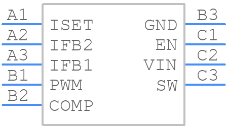 TPS61163AYFFR - Texas Instruments - PCB symbol