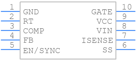 MP3910GK - Monolithic Power Systems (MPS) - PCB symbol