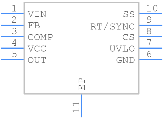 LM5020SD-2/NOPB - Texas Instruments - PCB symbol