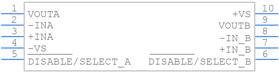 AD8028WARMZ-R7 - Analog Devices - PCB symbol