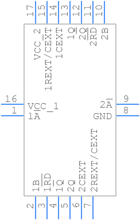 74HC123BQ,115 - Nexperia - PCB symbol