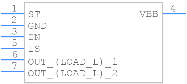 BTS640S2GATMA1 - Infineon - PCB symbol