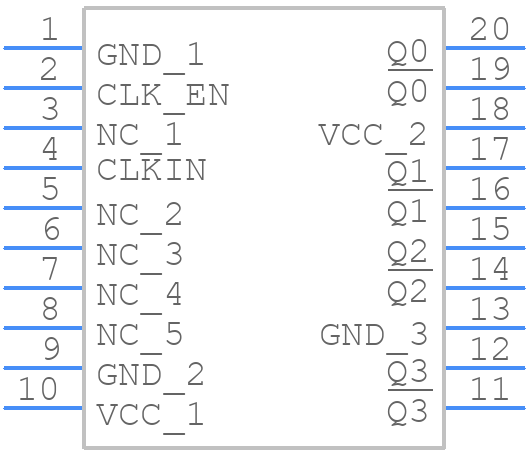 SY89645LK4G - Microchip - PCB symbol