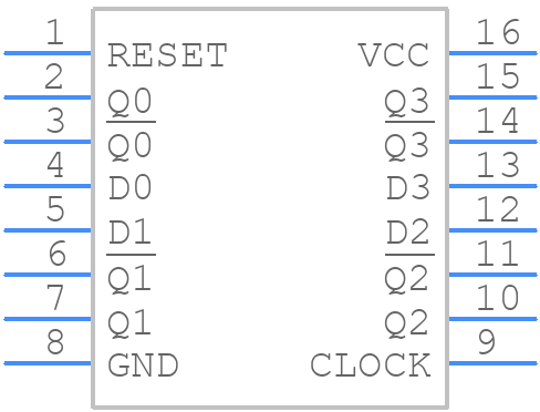 MC74HC175ADTR2G - onsemi - PCB symbol