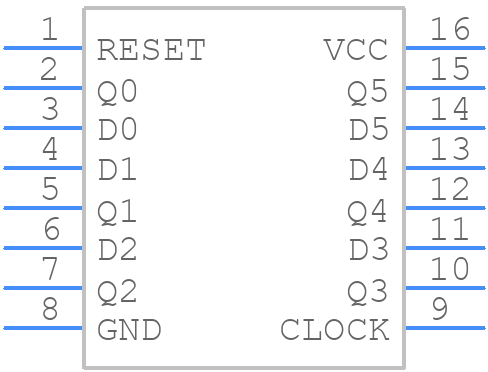 MC74HC174ADTR2G - onsemi - PCB symbol