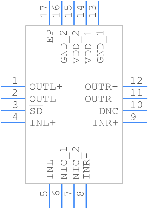 SSM2306CPZ-REEL7 - Analog Devices - PCB symbol