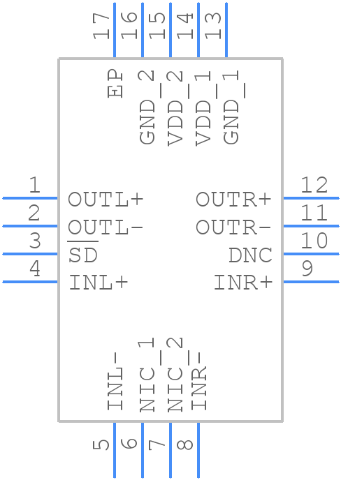 SSM2306CPZ-REEL - Analog Devices - PCB symbol