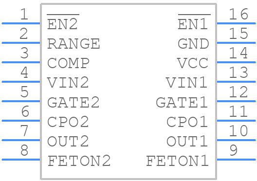 LTC4370CMS#PBF - Analog Devices - PCB symbol