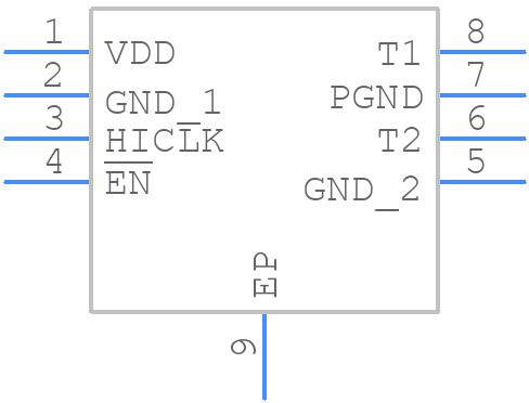 MAX258ATA+T - Analog Devices - PCB symbol
