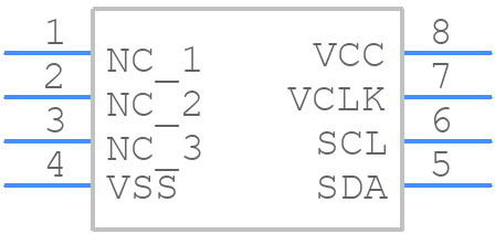 24LC21-I/SN - Microchip - PCB symbol