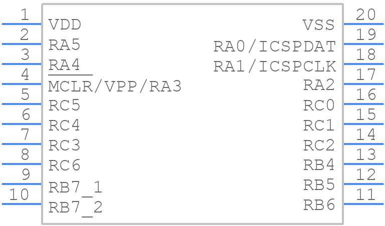 PIC16F18344-E/SO - Microchip - PCB symbol
