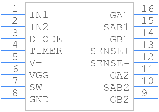 LTC1473IGN - Analog Devices - PCB symbol