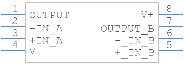 LT1057CN8 - Analog Devices - PCB symbol
