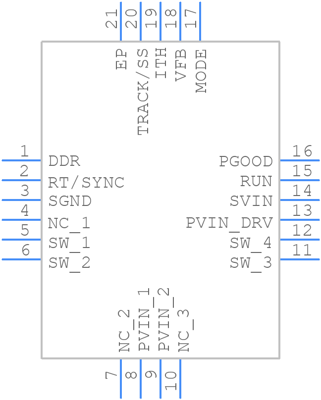 LTC3612MPUDC#PBF - Analog Devices - PCB symbol