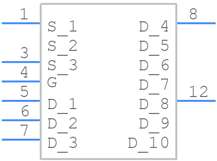 DMP3010LPSQ-13 - Diodes Incorporated - PCB symbol