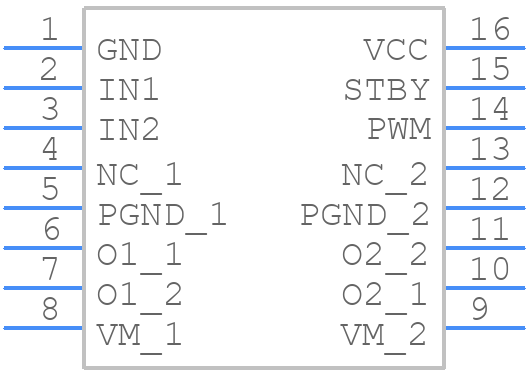 TB6614FNG,C,EL - Toshiba - PCB symbol