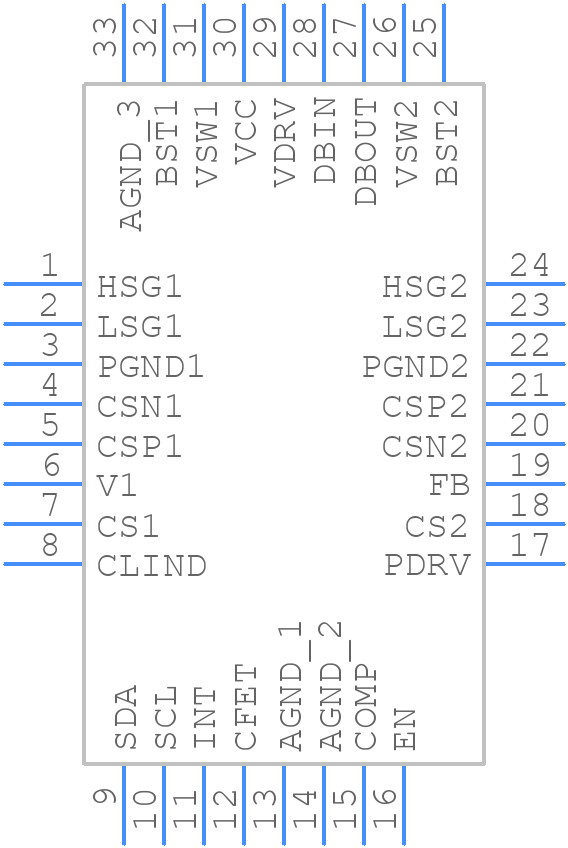 NCP81239MNTXG - onsemi - PCB symbol