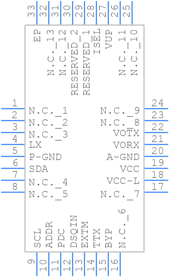 LNBH23LQTR - STMicroelectronics - PCB symbol