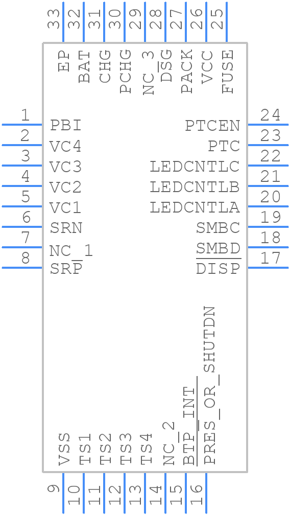 BQ4050RSMT - Texas Instruments - PCB symbol