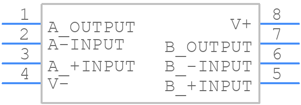 NJM4556AD - Nisshinbo - PCB symbol