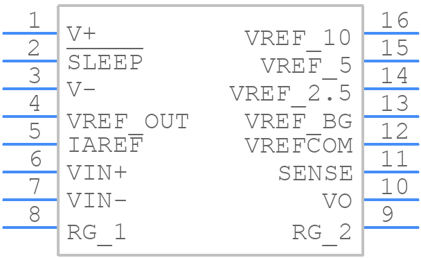 INA125UAG4 - Texas Instruments - PCB symbol