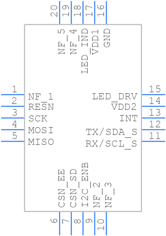 AS7263 - ams OSRAM - PCB symbol
