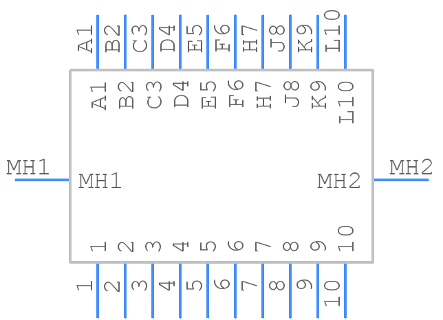 333-020-520-204 - EDAC - PCB symbol