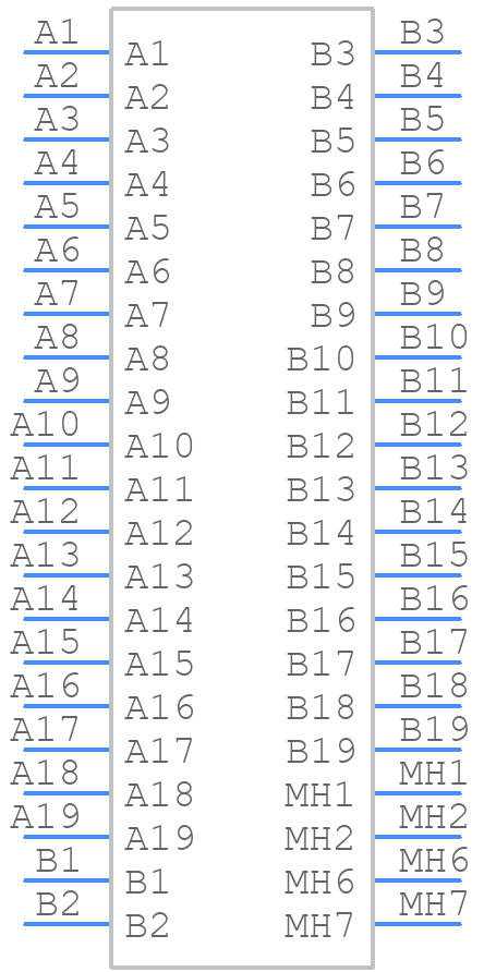 KDMI42X-FS2-WS-B15 - Kycon - PCB symbol