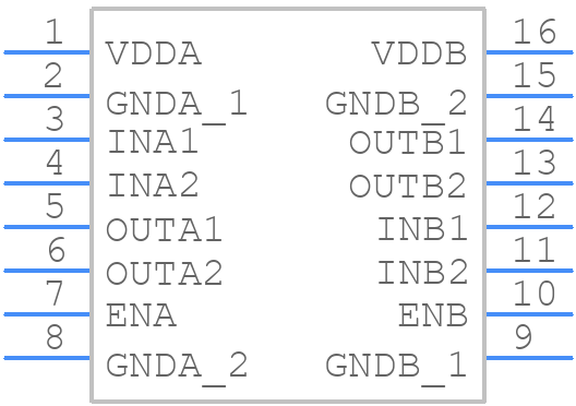 MAX14932DAWE+ - Analog Devices - PCB symbol