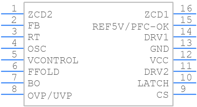 NCP1631DR2G - onsemi - PCB symbol