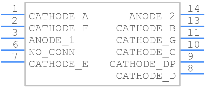 5082-7611 - Avago Technologies - PCB symbol