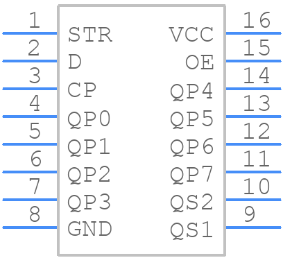 74HC4094D-Q100J - Nexperia - PCB symbol