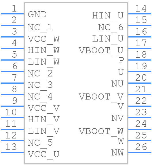 STIPN1M50-H - STMicroelectronics - PCB symbol