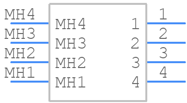 0480371000 - Molex - PCB symbol