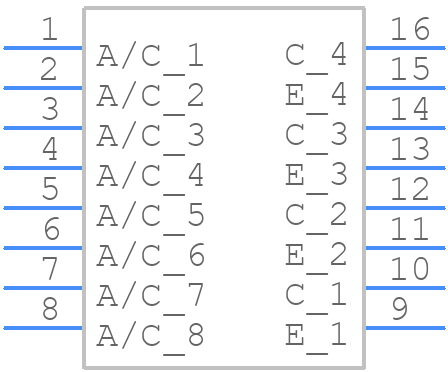 ILQ620-X009T - Vishay - PCB symbol
