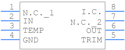 MAX6175BASA50+ - Analog Devices - PCB symbol
