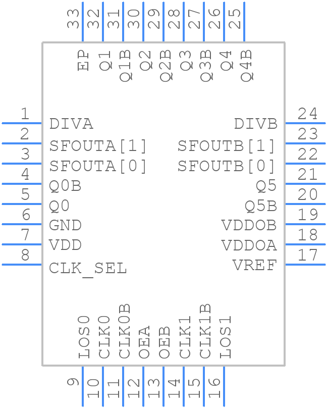 SI53301-B-GM - Silicon Labs - PCB symbol