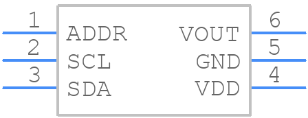 AD5612YKSZ-2REEL7 - Analog Devices - PCB symbol