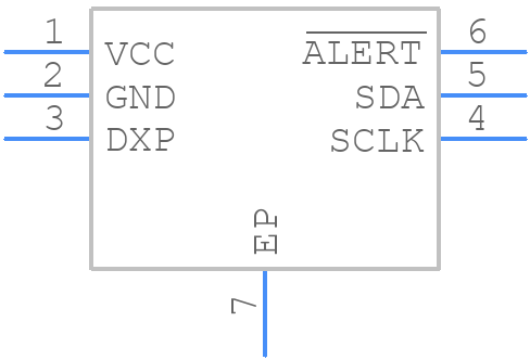 MAX6642ATT92+T - Analog Devices - PCB symbol