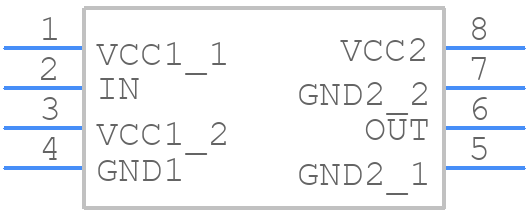 ISO7310CDR - Texas Instruments - PCB symbol