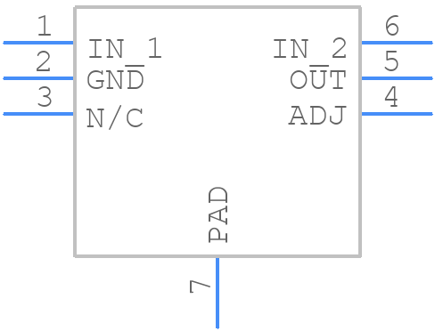 LP38690SDX-ADJ/NOPB - Texas Instruments - PCB symbol