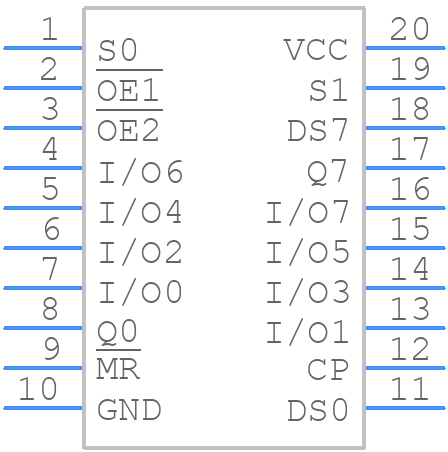 CD74HCT299MG4 - Texas Instruments - PCB symbol