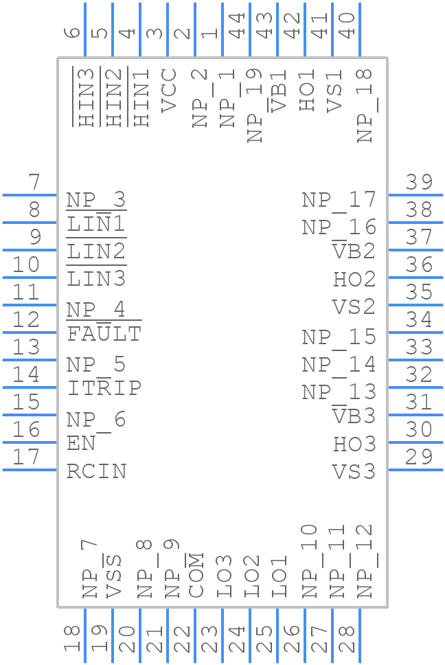 IR2136JTRPBF - Infineon - PCB symbol