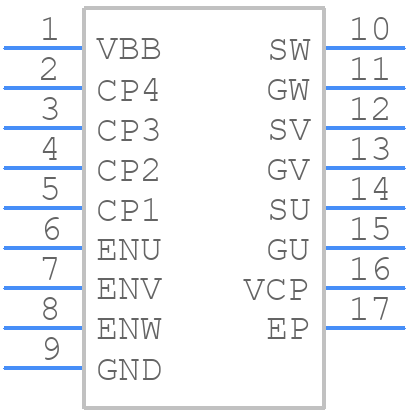 A6861KLPTR-T - Allegro Microsystems - PCB symbol