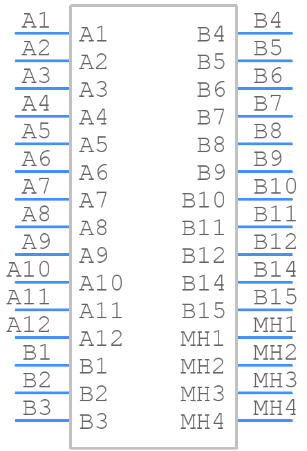 CX70M-24P2 - Hirose - PCB symbol