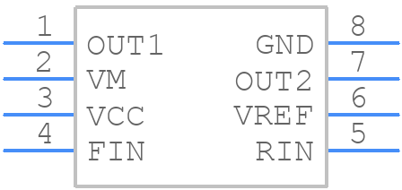 BA6287F-E2 - ROHM Semiconductor - PCB symbol