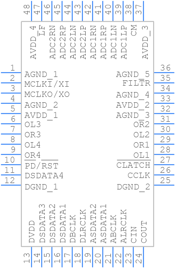 AD1938YSTZRL - Analog Devices - PCB symbol