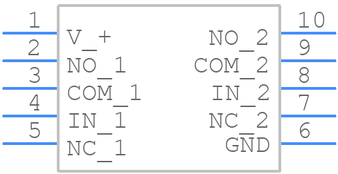 MAX4685EUB+T - Analog Devices - PCB symbol